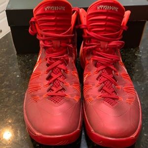 Nike red Hyperdunks 2013
